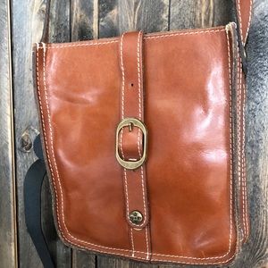 Patricia Nash leather messenger bag